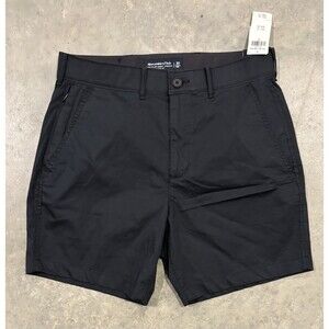 NWT Abercrombie & Fitch Shorts Mens 30 Blue A&F All Day 7” Plainfront Stretch